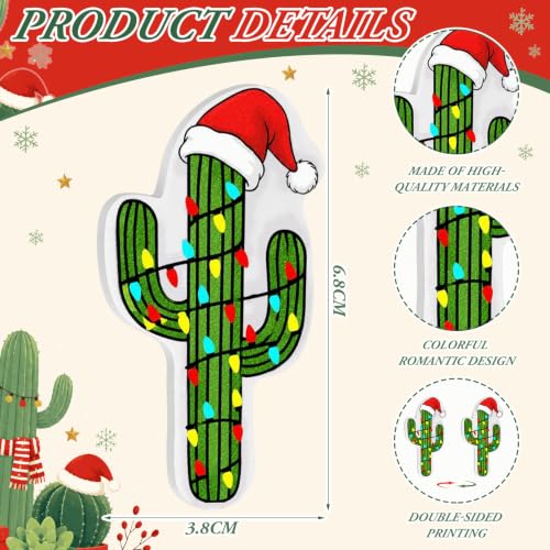 50 Pcs Christmas Cactus Nail Files Bulk Gift for Women, Holiday Manicure Tools