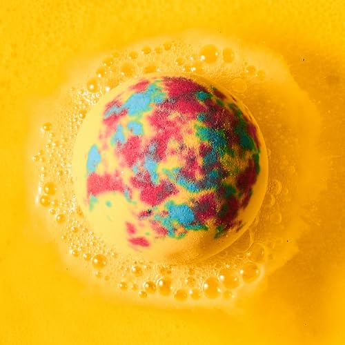 Da Bomb Bath Tie Dye Yellow Bomb, 7oz, Passion Fruit