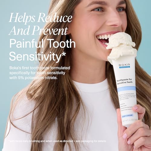 Boka Sensitive Toothpaste - Fluoride Free Nano Hydroxyapatite - Mint Coconut