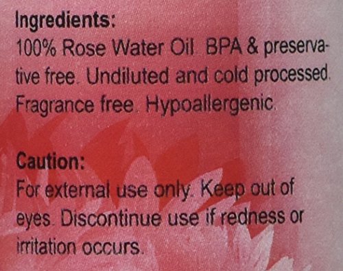 Gaia Purity 4oz Moroccan Rose Water - Natural Facial Toner, Skin & Hair Hydrator, Versatile Aromatherapy Spray - Pack of 1