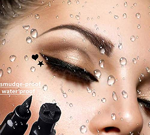 Go Ho Black Star Stamp Eyeliner Pen - Waterproof & Long-lasting