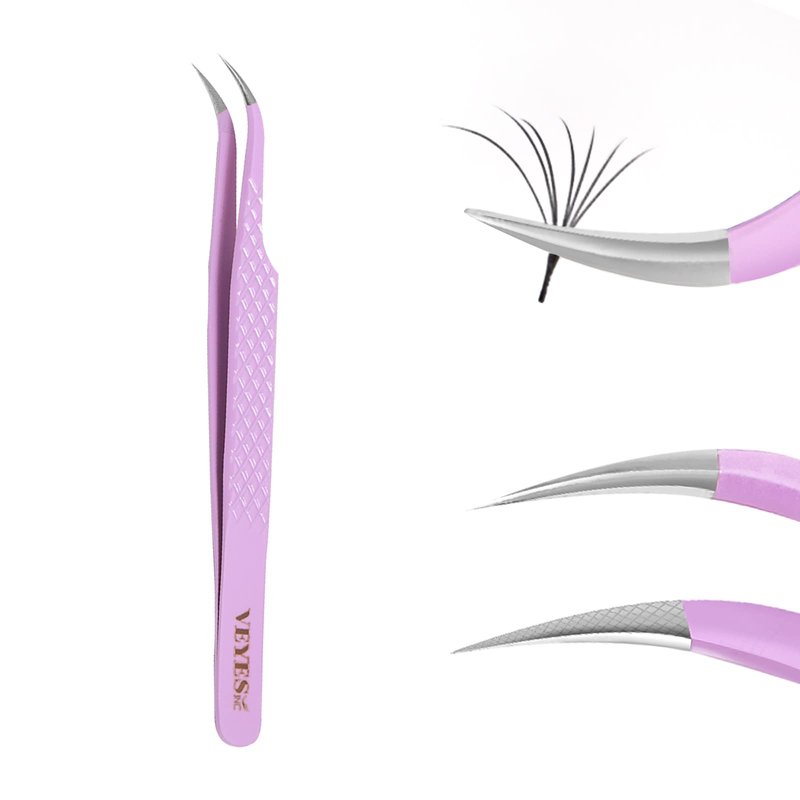VEYES INC High Precision Eyelash Extension Tweezers Volume J45 Lash Tweezers For Professional Eyelash Extension Tool