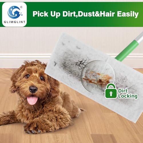 GLIMGLINT Disposable Dry Sweeping Cloths for Swiffer - 120 Count