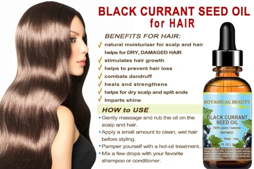 Botanical Beauty 100% Pure Black Currant Seed Carrier Oil - 1 Fl Oz
