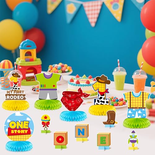 Boy Story Honeycomb Centerpieces - 12PCS Birthday Party Decor