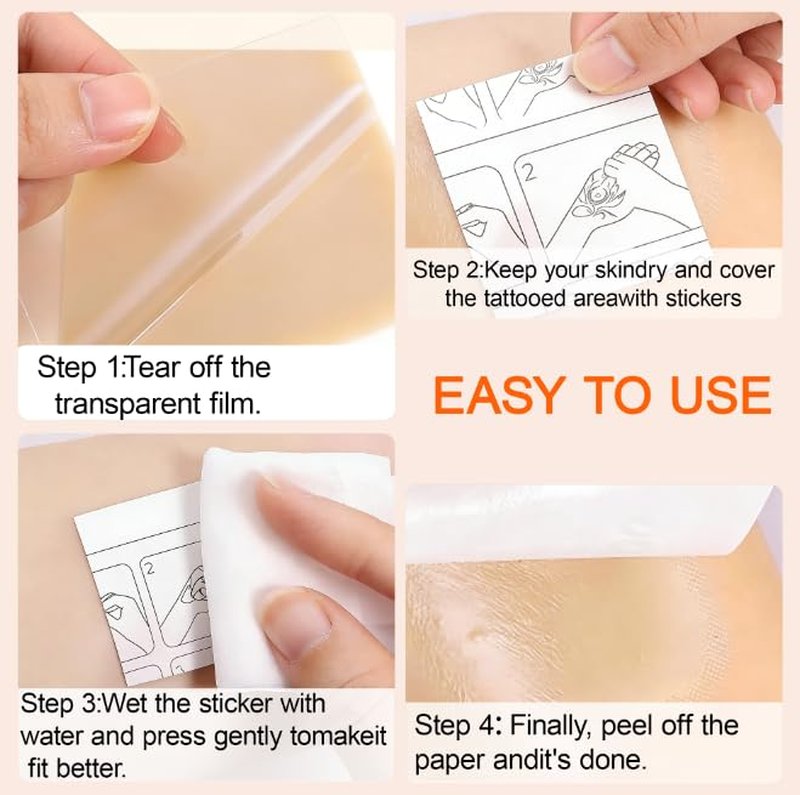 Tattoo Cover Up Patches - Waterproof Concealer for Tattoos & Scars | 10 PCS for Fair Skin Tone