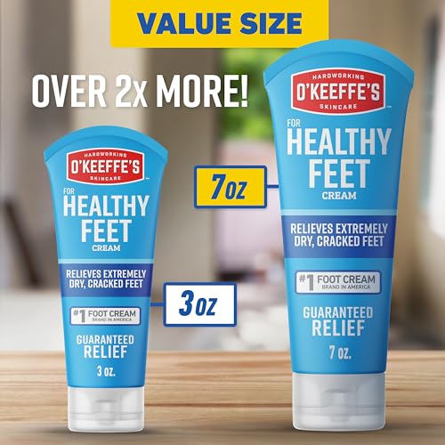 O'Keeffe's Healthy Feet Foot Cream 7 oz - Non-Greasy Dry Foot Care