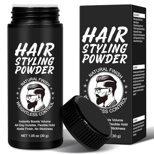 VOFANK Men's Texture Powder - Volumizing Hair Styling Powder for All Hair Types, 24-Hour Natural Matte Hold, 30g