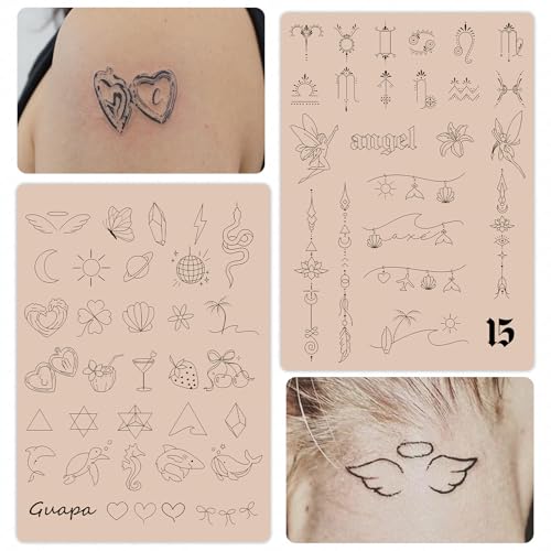 Guapa 1.5mm Tattoo Practice Skin - Double-Sided Silicone Pad, 3 Pack