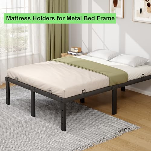 Adjustable Non-Slip Mattress Stoppers - Heavy Duty Metal Retainer Bar, 6 Pcs
