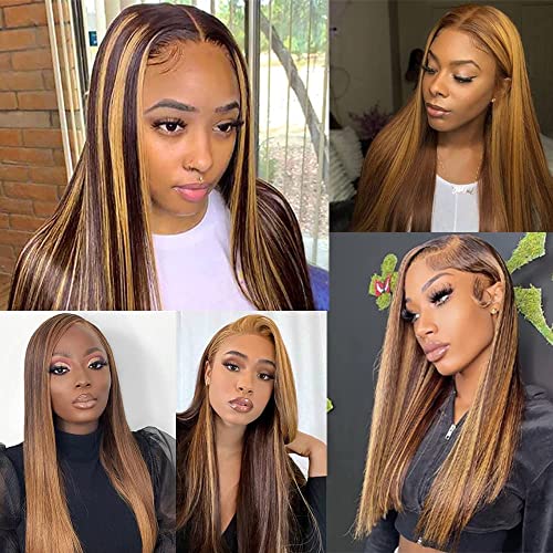 Peenoll P4/27 Highlight Human Hair Bundles - Brazilian Straight Virgin Hair