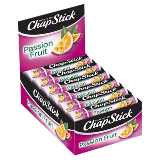 ChapStick Passionfruit Lip Balm - 12-Pack Moisturizer Tubes