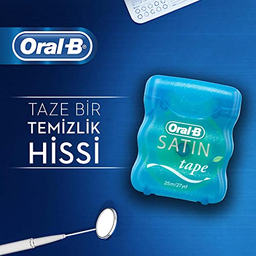 Oral-B Satin Tape Dental Floss, Mint Flavor, 2-Pack