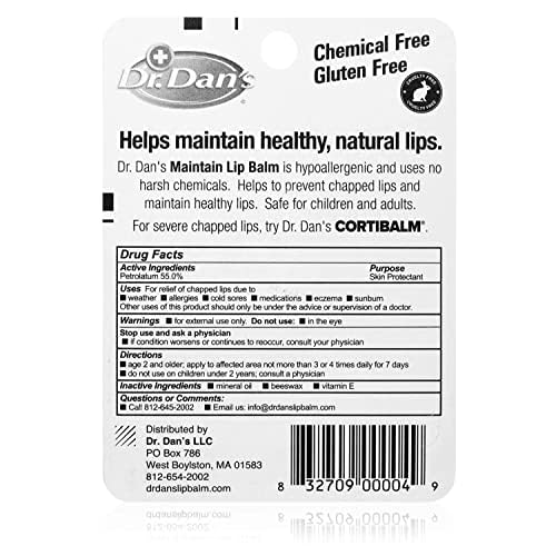 Dr. Dan's Maintain Lip Balm with Vitamin E - Hydrating & Gentle