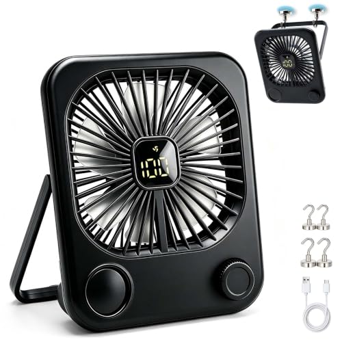 5000mAh Portable Travel Fan with Magnetic Mounting System