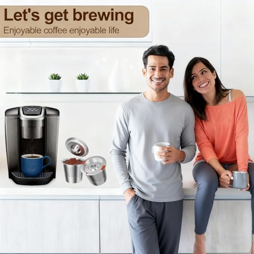 Reusable Stainless Steel K Cups for Keurig - 2 Pack Coffee Pods