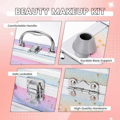 KAICOERLY Professional Makeup Kit with Reusable Travel Case