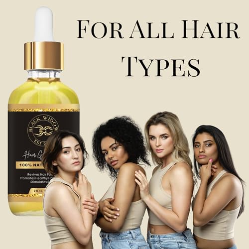 Black Widow Rosemary Mint Scalp & Hair Oil - 2 oz Nourishing Treatment