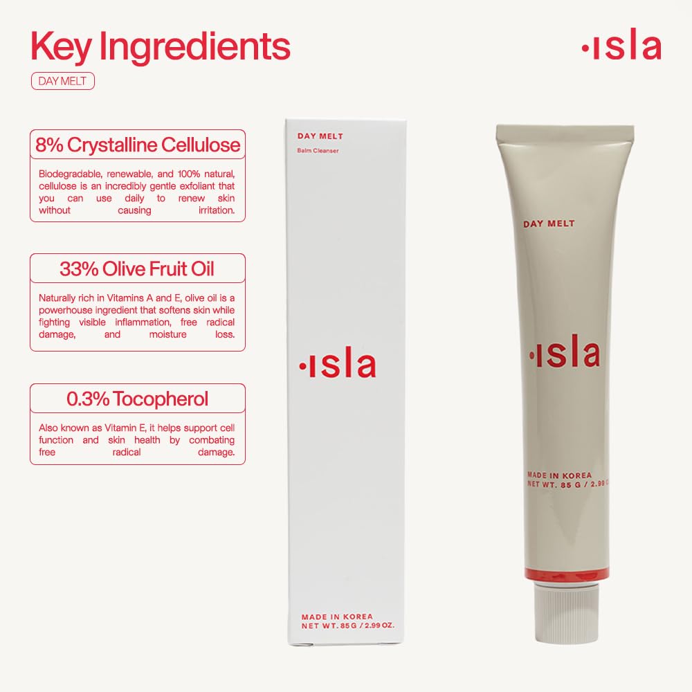 ISLA, Day Melt Cleansing Balm, Makeup & SPF Remover, 2.99 oz