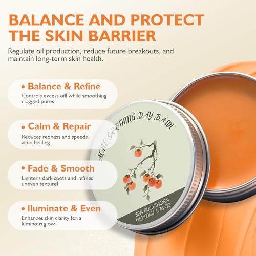 Natural Acne Treatment Balm for Face & Body – Hydrating, Non-Comedogenic Formula