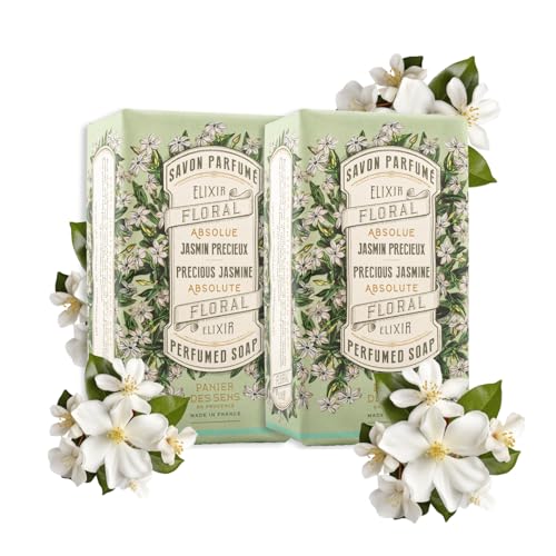 Panier des Sens Jasmine Triple-Milled Soap Bar Duo - 2 x 5.3 oz French Soap