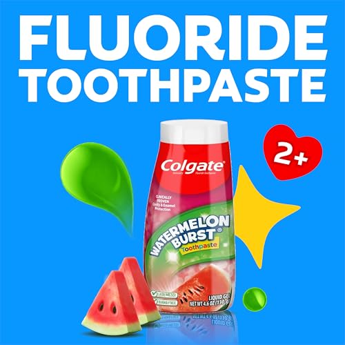 Colgate Kids Fluoride Toothpaste - Watermelon Burst, 4 Pack