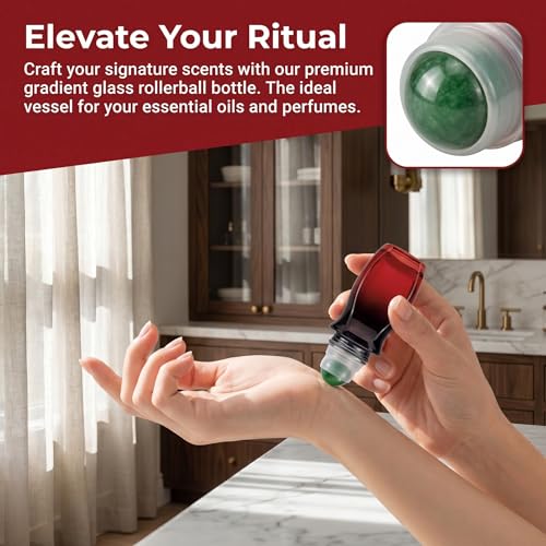 Rose Quartz Roller Ball Bottle - Black & Green Pearl 50ml