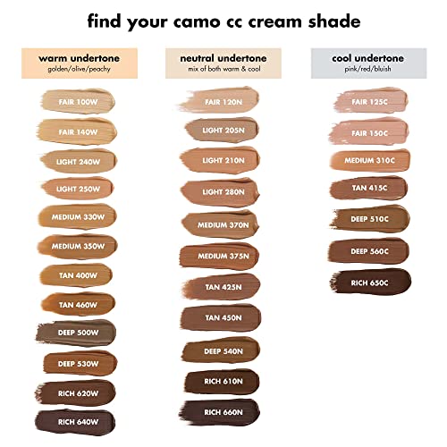 e.l.f. Camo CC Cream - Medium-To-Full Coverage Foundation with SPF 30, Light 210 N, 1.0 Oz