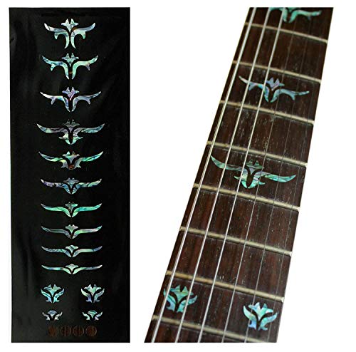 Jockomo Guitar Inlay Sticker - Tailored Leaf Design in Abalone Mix