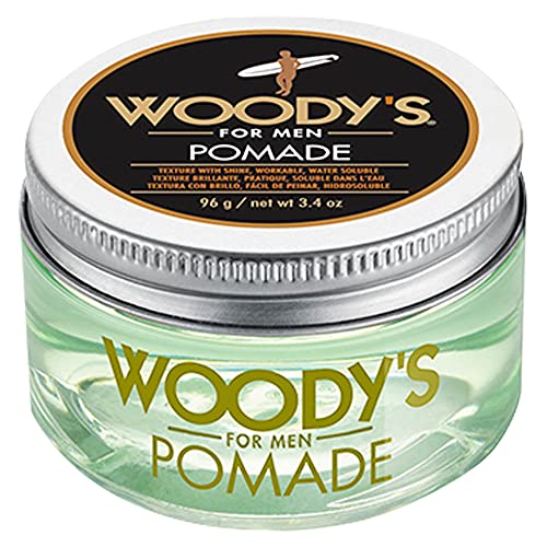 Woody's Hair Clay Pomade for Men - 3.4 oz Matte Finish, Medium Hold