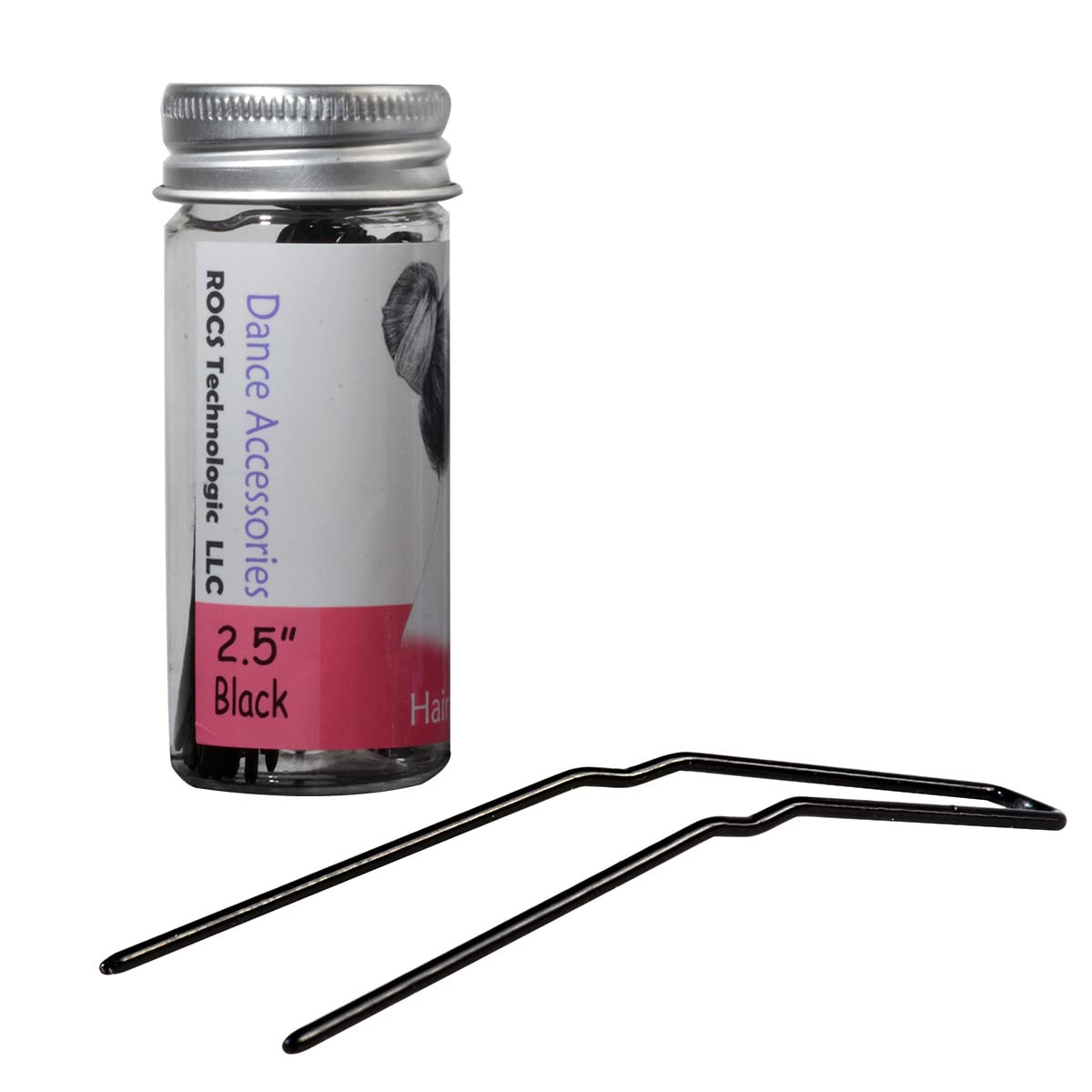 Bobby Pins for Hair Buns - 12 Pcs Hair Clips for Ballet & Salon Styling | Durable & Versatile