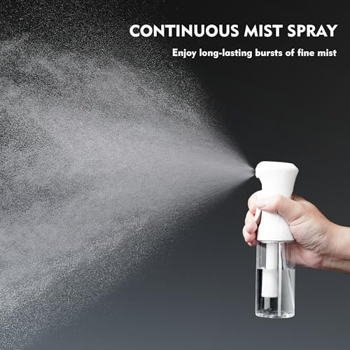 HPPFFY 6.8 OZ Continuous Spray Bottle - Ultra Fine Mist for Hair & More