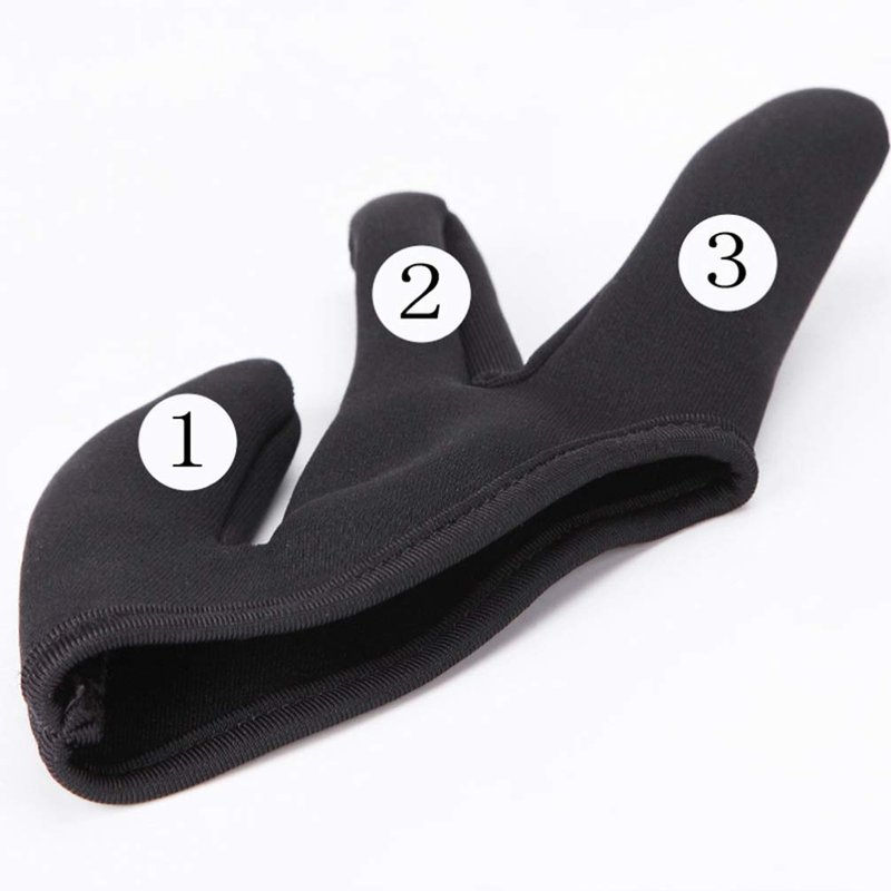 OSALADI Professional Heat Resistant Gloves 3 Finger Mittens Protection Gloves for Barber Hair Styling Curling Perming Hair Straightening Curling Wand and Flat Iron