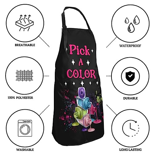 Giwawa Funny Hair Cutting Apron for Women - Adjustable Color Options