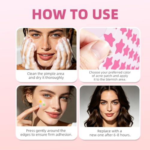 360 Multi-Color Hydrocolloid Pimple Patches for Acne Treatment