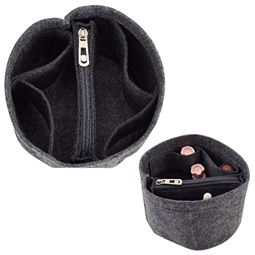 WADORN Black Felt Purse Organizer Insert for LV Cannes Bags - 5.1in