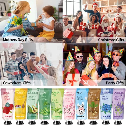 74 Pack Natural Fragrance Hand Cream Set, Moisturizing Travel Size Lotion