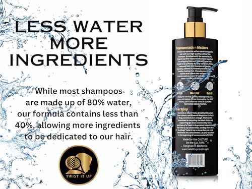 Twist It Up Sulfate-Free Curly Hair Shampoo with Natural Ingredients for Afro & Wavy Hair