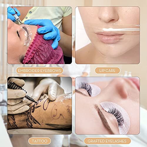 G2PLUS Disposable Eyebrow Plastic Wrap - 600m Makeup Cover Film, 3 Pack