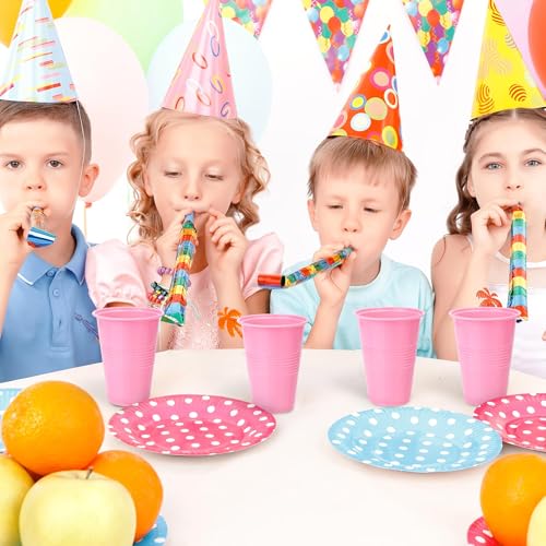 Kochorie 50 Pack Pink Disposable Plastic Cups - 16 Oz Party Drinkware