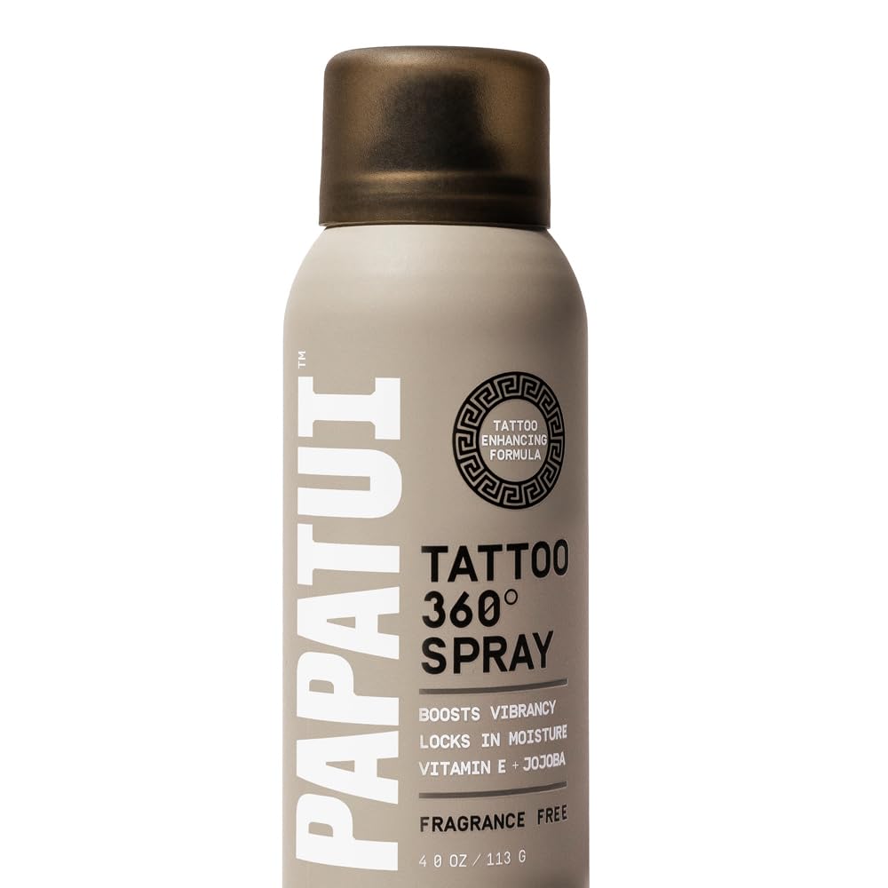 PAPATUI Tattoo Enhancing Spray - Revitalize & Protect Tattoos | Non-Greasy, Fast-Absorbing Formula | 4oz
