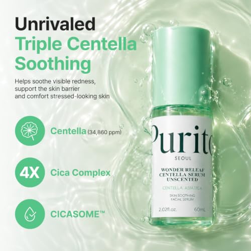 PURITO Unscented Centella Serum for Sensitive Skin, 2 fl. oz