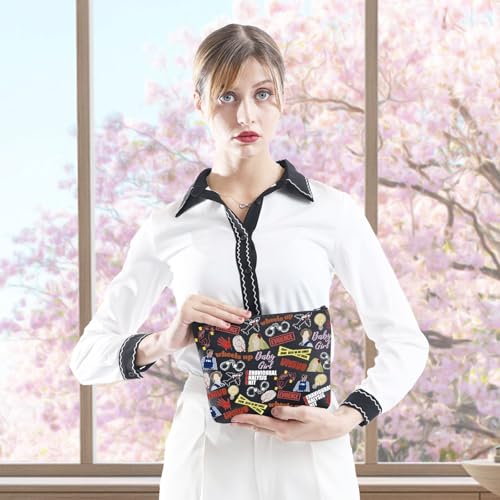 Crime TV Show Inspired Makeup Bag - Durable Canvas Zipper Pouch for Fans