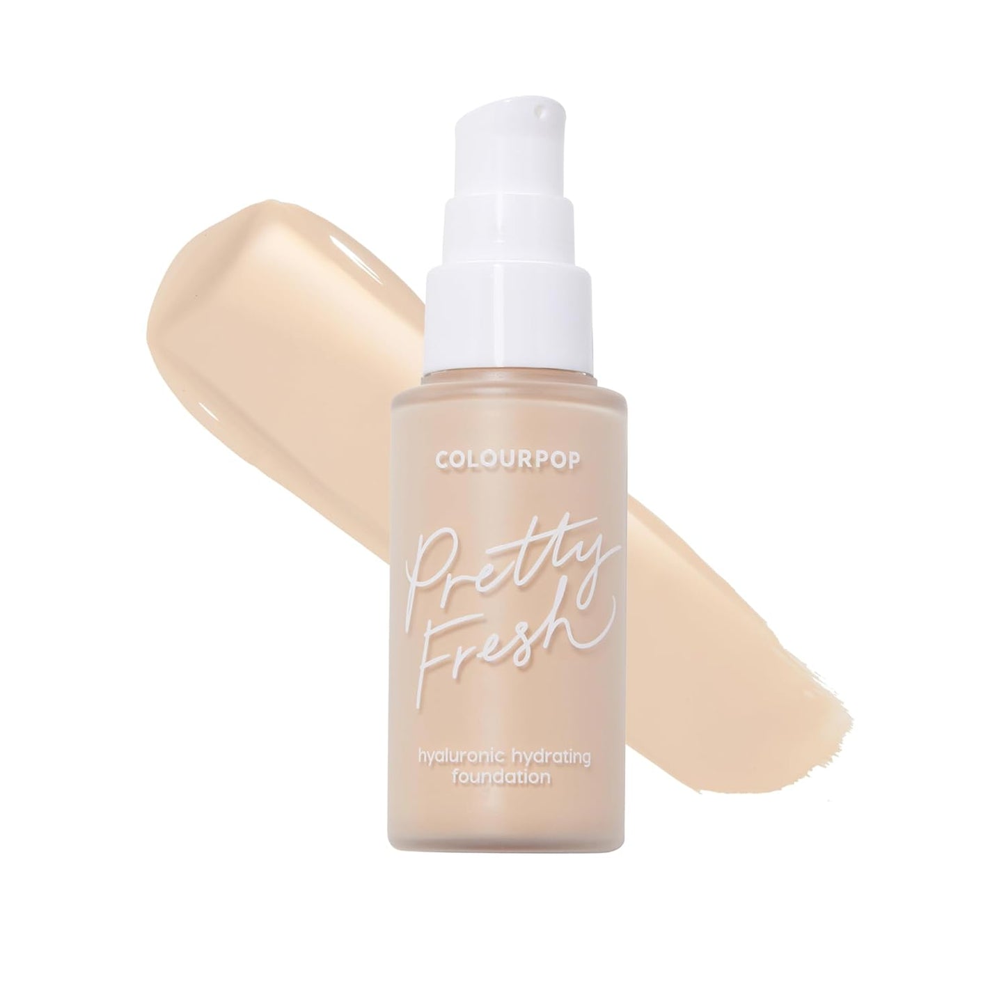 ColourPop Pretty Fresh Liquid Foundation - Hydrating Medium Coverage Foundation with Hyaluronic Acid & Coconut Water | Medium 80W (1 oz)