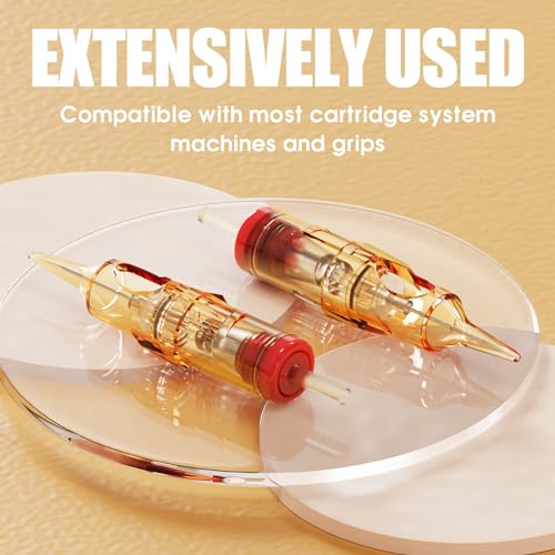 Dragonhawk Pro 1201RL Tattoo Cartridge Needles - 20PCS Round Liner for Precision Detail