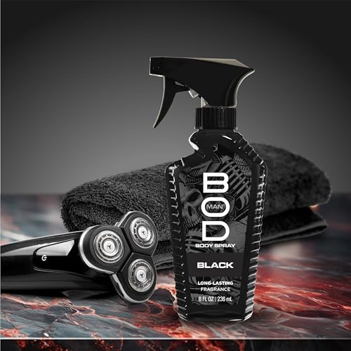 BOD Man Black Fragrance Body Spray - 8 fl oz (Pack of 2)