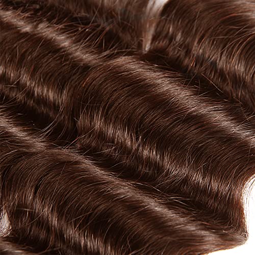 WuvuSnm Brown Deep Wave Human Hair Bundle #4 - 26 Inch