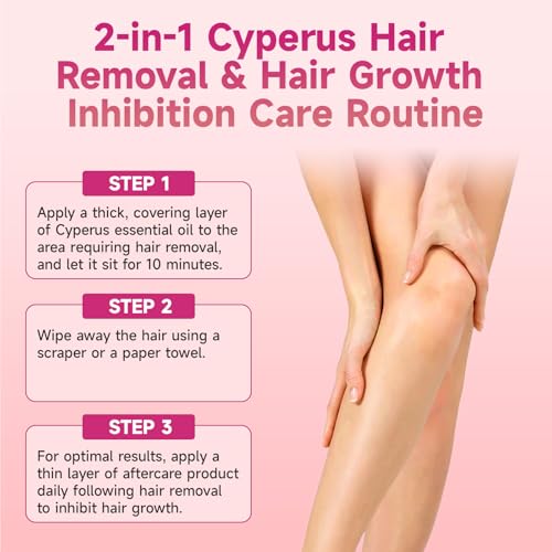 Cyperus Rotundus Oil Serum for Hair Removal & Skin Soothing – Natural 3-in-1 Treatment