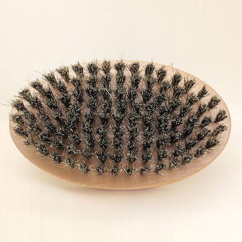 SUNBIRD Men's Boar Bristle Beard Brush - Solid Wood Grooming Tool