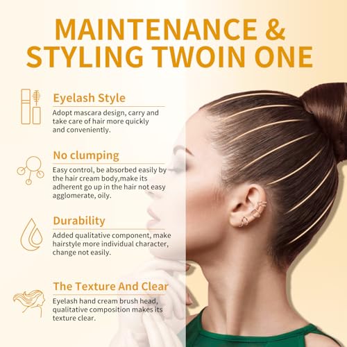 Funan Hair Finishing Stick - 2pcs Flyaway Tamer & Gloss Enhancer